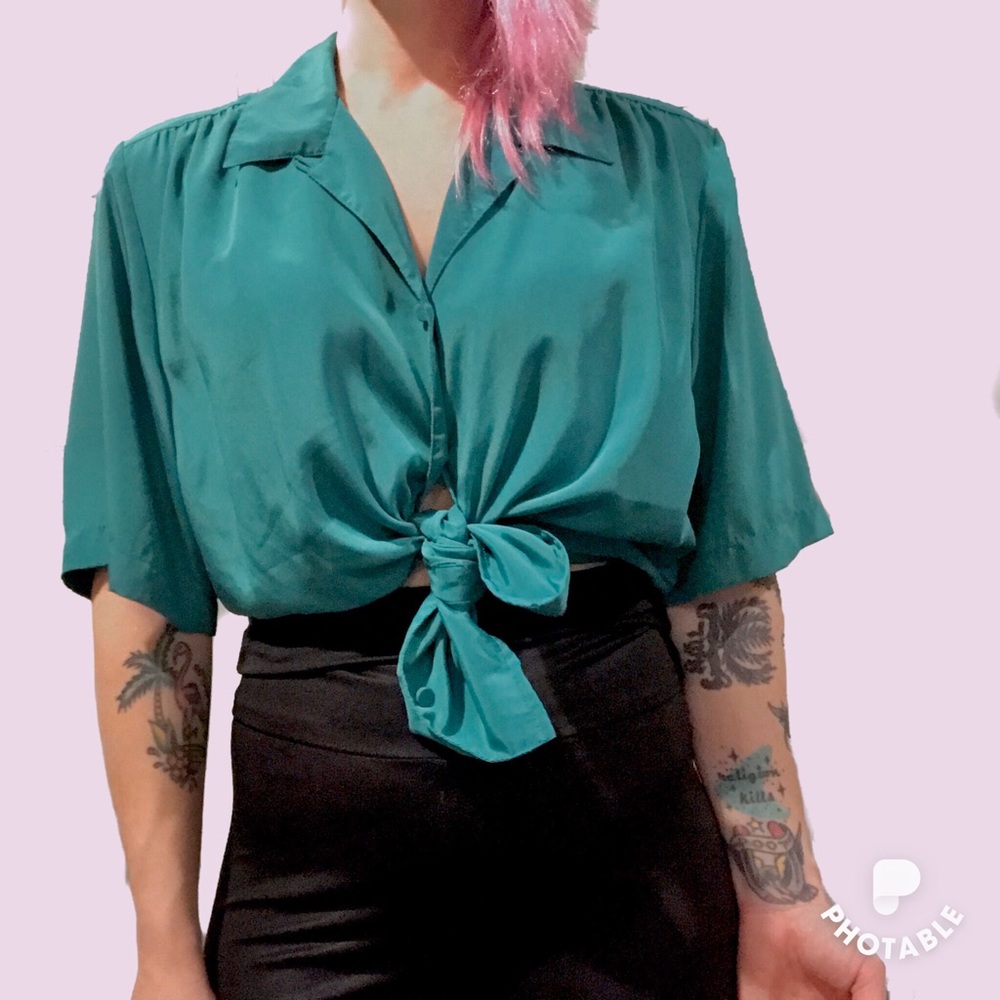 Vintage Silky Blouse